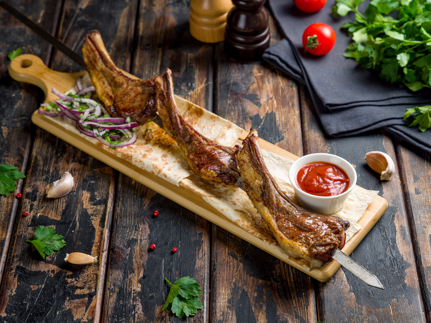 Шашлык из корейки ягненка Шашлык из корейки ягненка